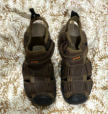 Crocs Men’s Brown Sport Sandals US 13 with Adjustable Strap