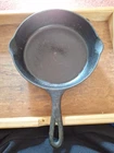 Vintage Griswold Cast Iron Skillet No.5 Erie Smooth Bottom Small Logo Lies Flat