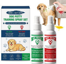 Potty Training Spray for Dogs and Puppies, Go Here Training Aid and Dont Pee Her
