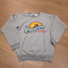 VTG Disney Sweatshirt California Adventure S Gray Disneyland Bear USA