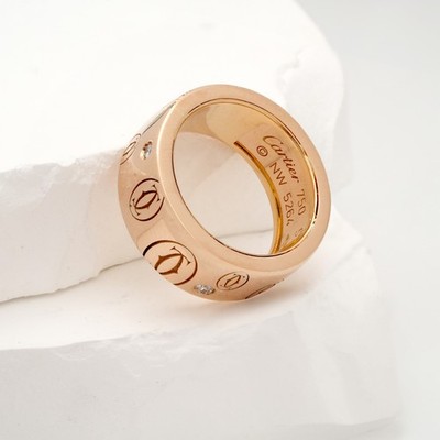 CARTIER RING HAPPY BIRTHDAY 750 ROSÉGOLD GRÖSSE 51 MIT ZERTIFIKAT
