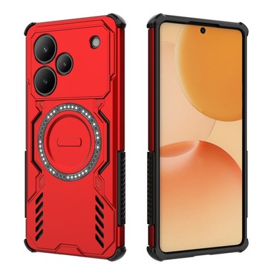 For Realme P4 Pro 5G Shockproof 4 Airbags Hybrid Armor Magnetic Shell Case Cover