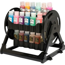 Craft paint Rotational Organiser 24 Standard 2oz Acrylic Paint Bottles Storage