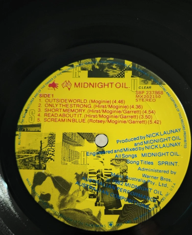 Midnight Oil- 10,9,8,7,6,5,4,3,2,1 VINYL LP, Gatefold (1982) AU Orig. Press NM - Image 3 of 4