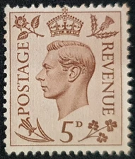 GB GVI 1938 SG469 5d brown LMM /S3362/