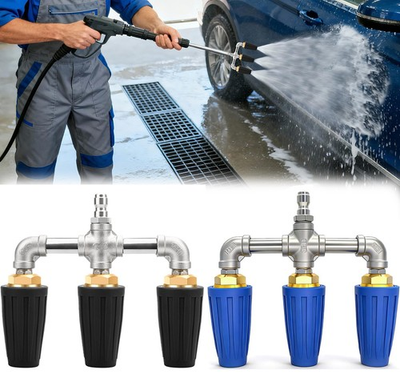 #ad Triple Turbo Nozzle High Pressure Washer Rotating Spray Tip 4000PSI 1 4#x27;#x27; Quick $40.99
