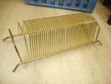 Vintage MCM Metal Record Vinyl Records Albums 45's  Storage Rack small READ AD