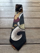 Lianetti Mens Formal Necktie 62"Lx3.75"W Multicolor Neck Tie