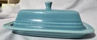 Vintage  Fiesta Turquoise 1/4# Covered Butter Dish Homer Laughlin Fiesta Ware