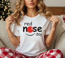 Maglietta Red Nose Day 2026, Maglietta Divertente Bambini Fumetto Sollievo, Red Nose Day 3