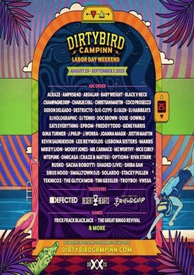 Dirtybird Music Festival 2025 A3 A4 Print Poster Unframed
