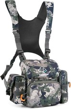 Binocular Harness Chest Pack Bino Harness Bag with Rangefinder Pouch Rain Cover