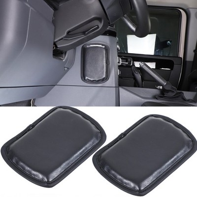 Pair Car Center Console Knee Pad Suede Leather For Ineos Grenadier 2024-2026 2PC