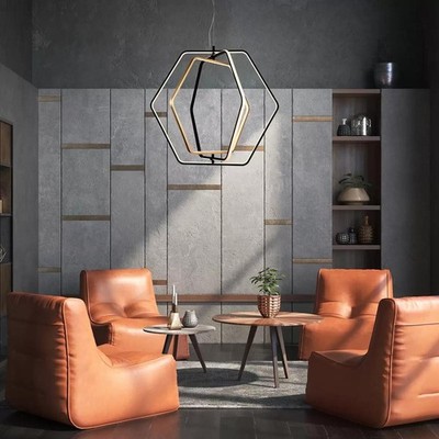 Empire Lighting Parker LED Pendant Light Fixture 2250 Lumens 30x30x30in