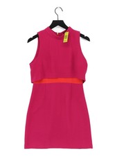 Topshop A-Line Midi Dress UK10 in Pink
