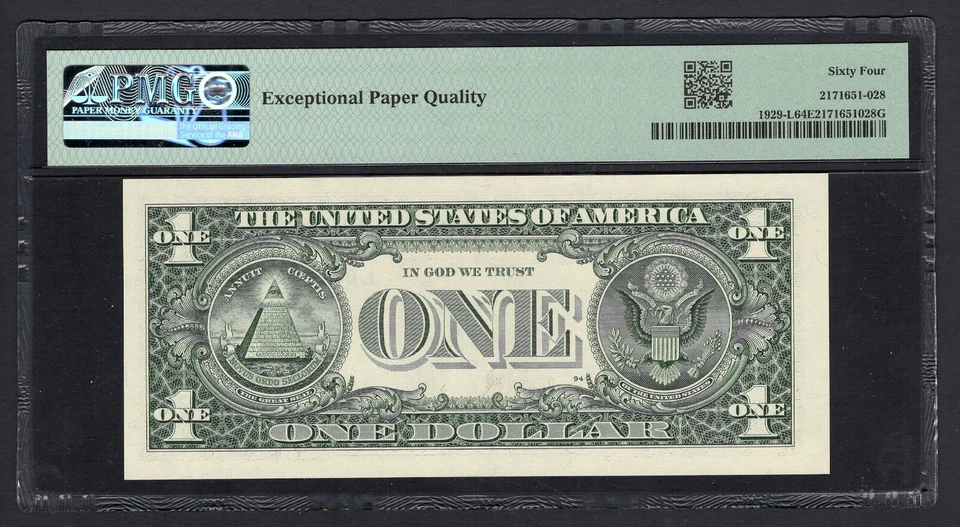 United States-Federal Reserve 1 Dollar 2003 Fr#1929-L (LN Block) UNC Grade 64 - Image 2 of 2