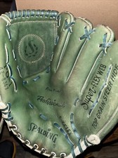 Vintage Spalding Professional PG-1 42-8347 Green Baseball Mitt Glove 11" RHT