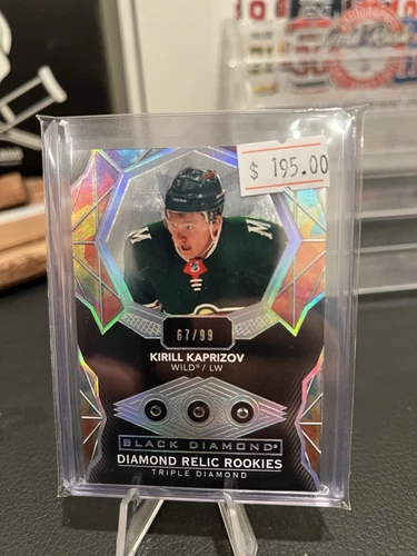 2020-21 Black Diamond Relic Rookies Triple Diamond #BDR-KA Kirill Kaprizov 67/99