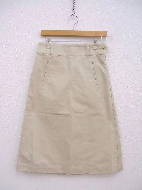 MARGARET HOWELL COTTON GABARDINE skirt beige Women Used 2-0107M