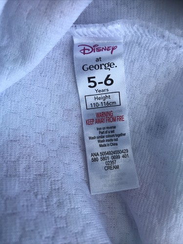AJ. Girls Age 5-6 Years Disney George Belle Beauty And The Beast Floral Dress - Picture 8 of 9