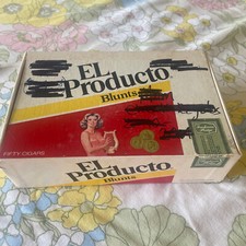 VINTAGE El Producto Cigar Blunts Empty Box - Sharpie Marks on Top