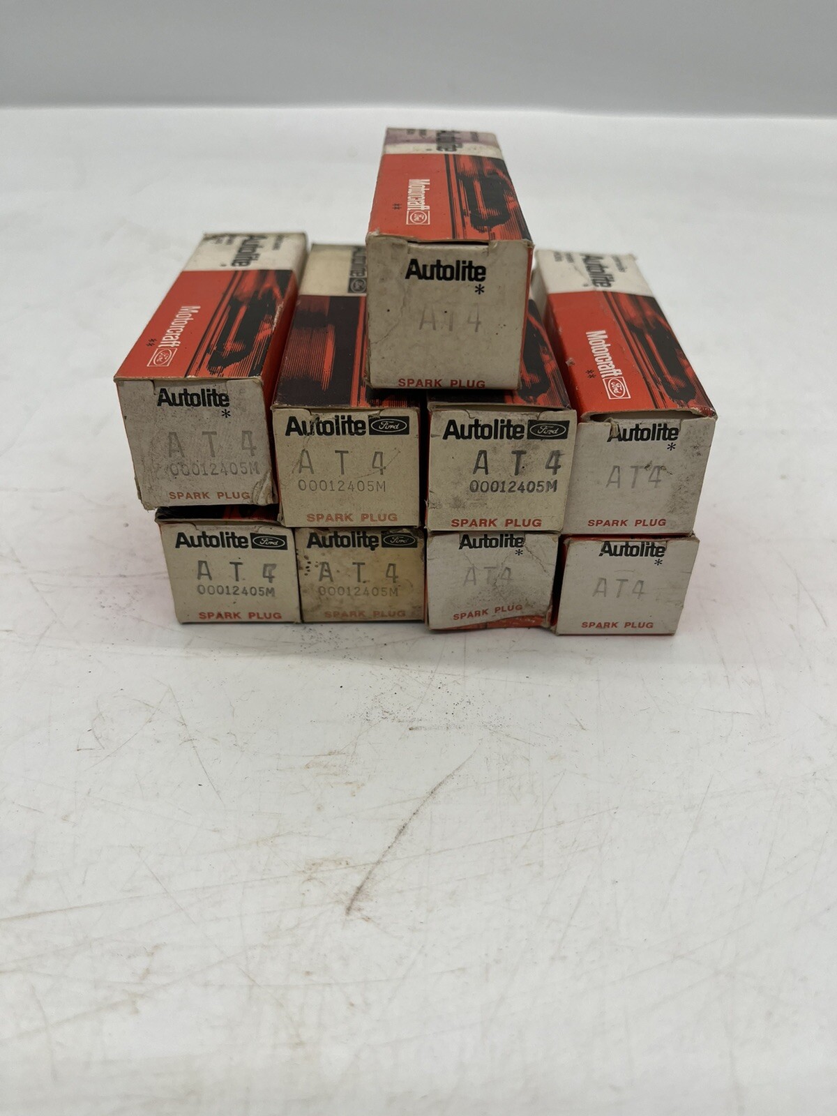 Lot of 9 New Old Stock Autolite MotorcraftSpark Plugs AT4