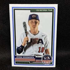 2023 Panini Stars & Stripes Joshua Woodworth USA 15U National Team Rookie #40