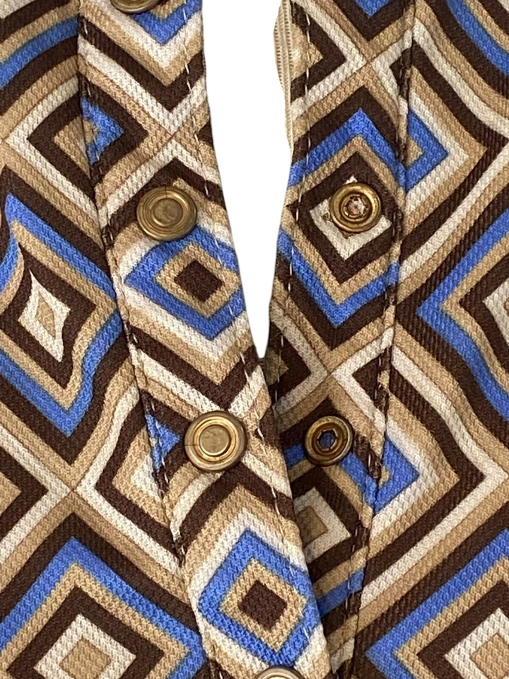 ХВОСТ коричневый синий производительности 1/4 snap короткий рукав спортивный теннис гольф верхний размер XL - Изображение 3 из 4