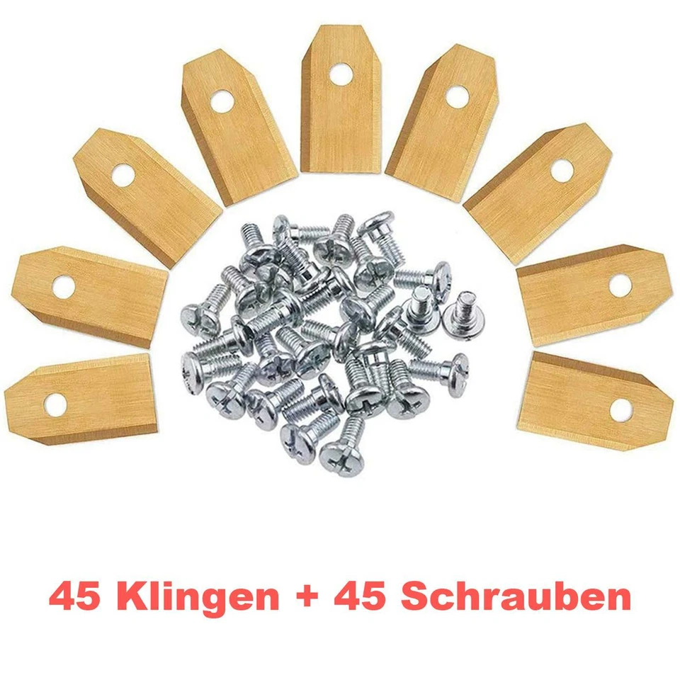 45 Stück Titan Ersatz Messer Klingen für Husqvarna Automower Gardena Mähroboter - Bild 2 von 4