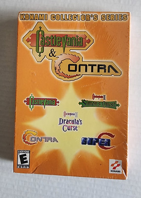 Konami Collectors Series Castlevania & Contra (2002) PC NEW Factory Sealed Box