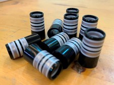 Golf Ferrules 10pcs ID .370" x H .952" x OD .531" - Mulit Silver/White Rings