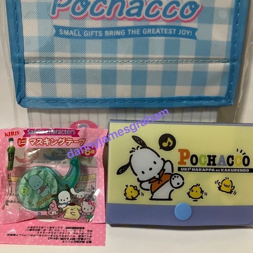 Sanrio Pochacco set Bulk Lot Pass case Accessory case Sticky note etc Japan - Picture 6 of 9