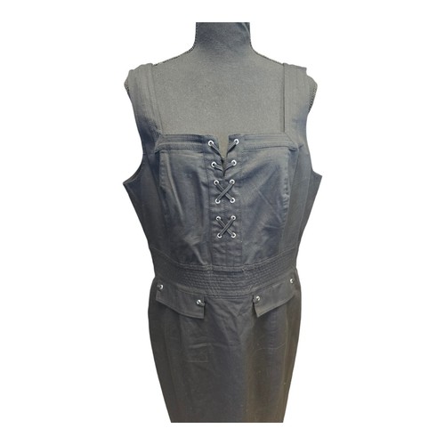 Abito donna nero senza maniche White House Black Market taglia 14 nuovo con etichetta $158 - Foto 4 di 8
