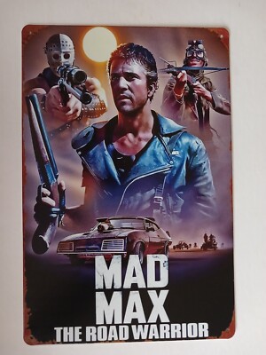 MAD MAX THE ROAD WARRIOR Blechschild 20x30 cm Mel Gibson