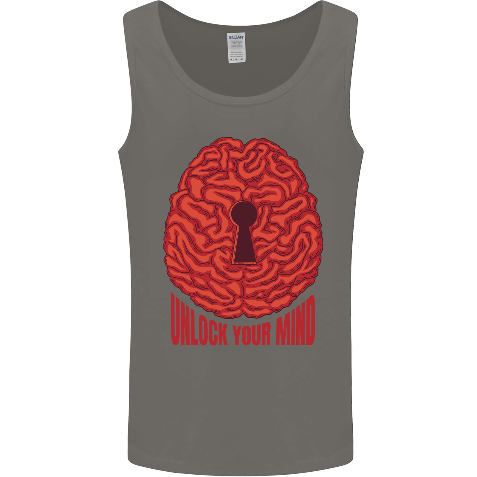 Unlock Your Mind Psychology Psychologist Mens Vest Tank Top