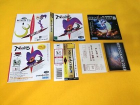 Nights Into Dreams  SEGA SATURN SS SPINE CARD + REG CARD
