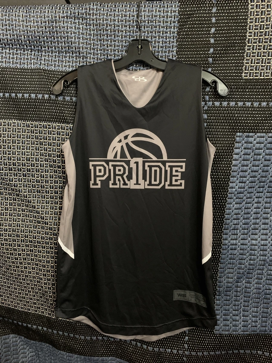 Boombah Women s Small Black Gray Polyester Basketball Reversible