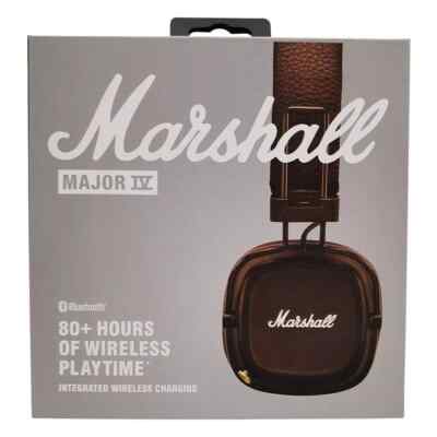 New Mārshall - Major IV Bluetooth Headphone with wireless charging Brown
