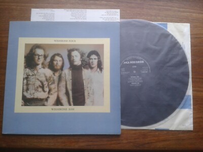 WISHBONE ASH FOUR LP 1973 UK MCA 1ST 279-IL/280-IL BLACK LABEL POSTER NICE COPY