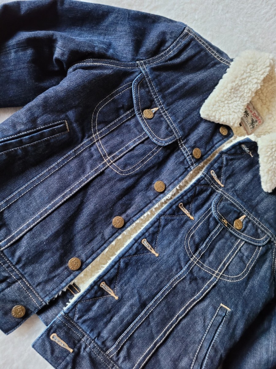 LEE STORM RIDER Denim Jacket Sherpa Lined japanese Size M