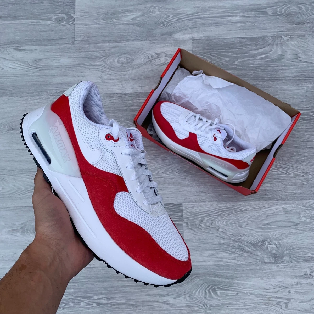red nike trainers air max