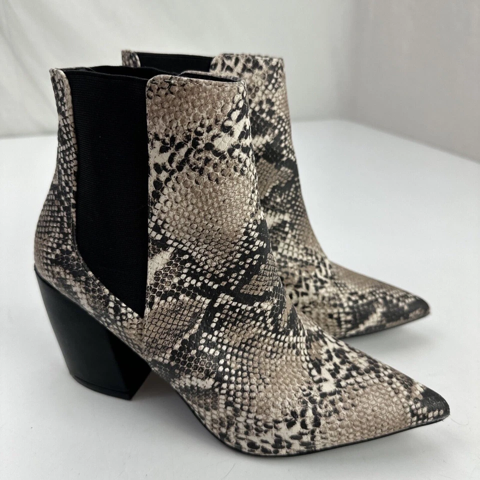 Botas con estampado de serpiente Qupid para mujer talla 7,5 Foto 2 de 4