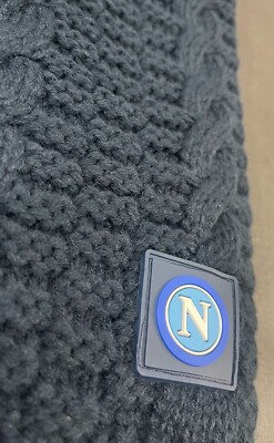Écharpe Officielle SSC Napoli, Logo Rayé, 180cm, Enzo Castellano, Bleue