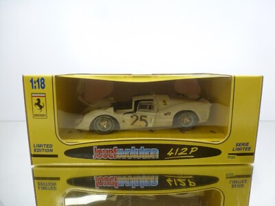 JOUEF EVOLUTION 3024 FERRARI 412P #25 NART - RARE - WHITE 1:18 - GOOD IN BOX