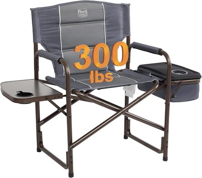 TIMBER RIDGE Lightweight Camping Chair, Portable Laurel Director's Chair with &
