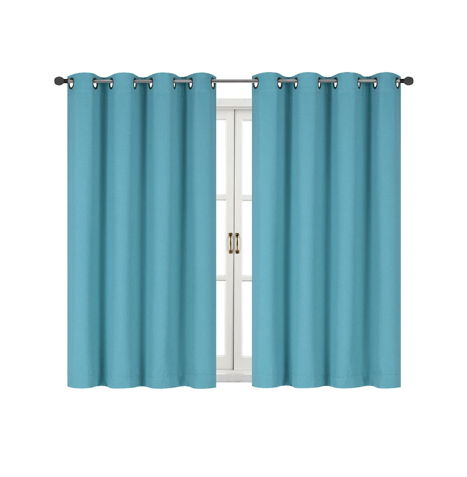 100% Thermal Blackout Bath & Kitchen Window Curtains - Assorted Colors & Sizes - Image 4 of 4