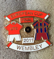 Manchester United v Barcelona European Cup Final Wembley 2011 Badge