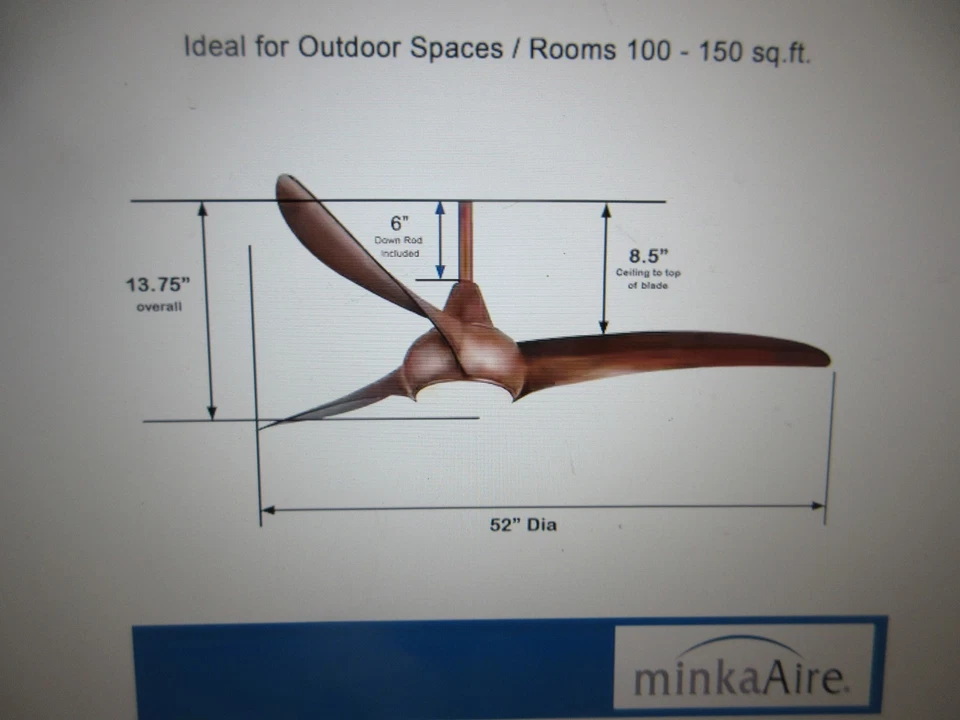 Minka-Aire Light Wave 52 in. Integrated LED Indoor Silver housing Ceiling Fan - Image 2 of 4