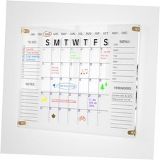 24x16" Acrylic Wall Calendar with Dry Erase Surface, Standard 24x16" 