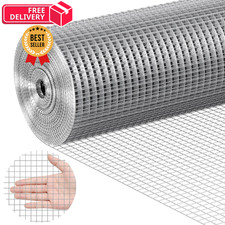 VEVOR Hardware Cloth, 1/2 inch 48in x 50 ft 19 Gauge, Hot 48'' x 50', Silver